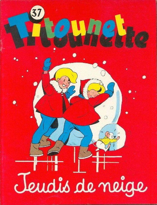 Jeudis de neige - Série Titounet et Titounette par Marie-Mad Bourdin - Couverture