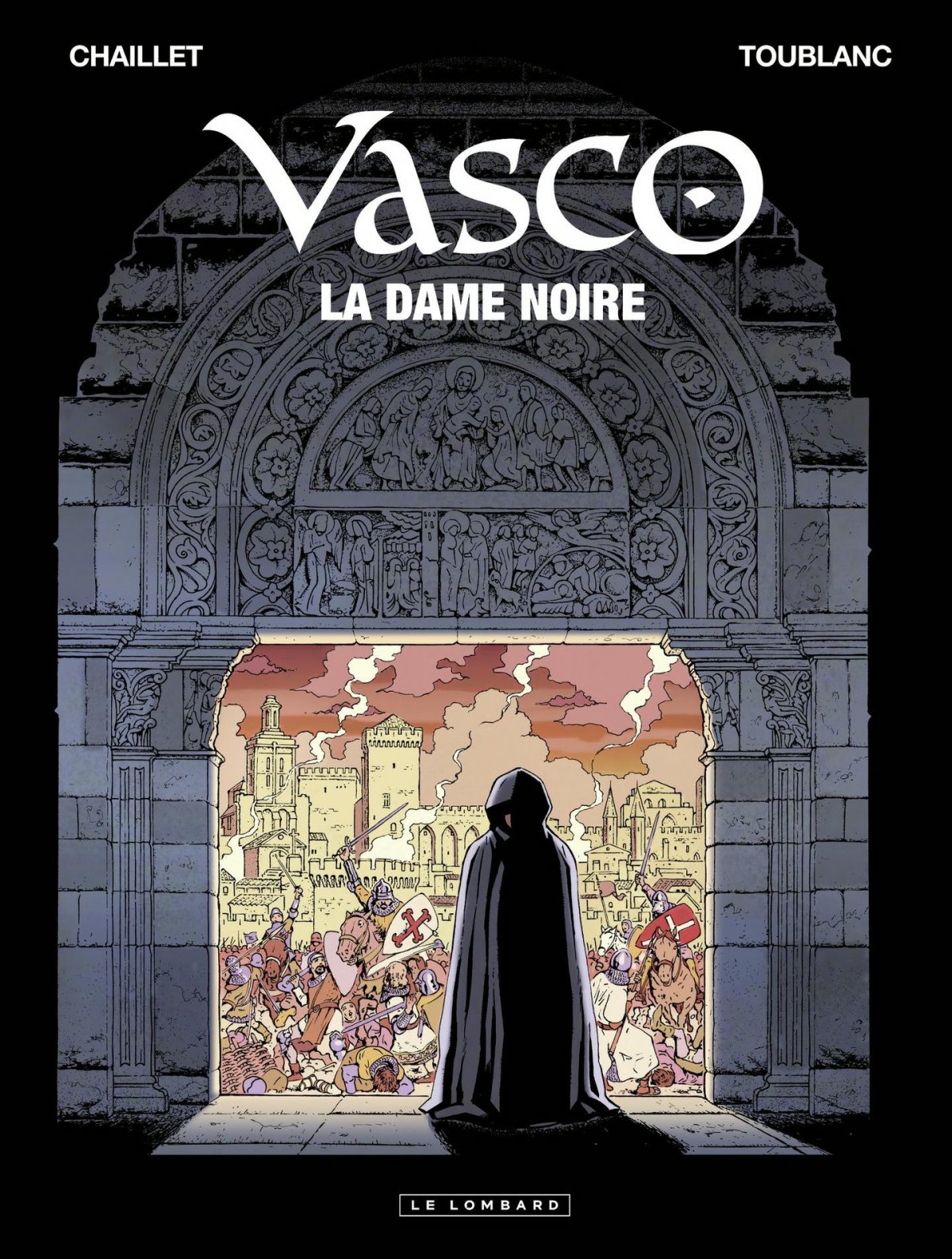 Dame noire (La) - Série Vasco par Gilles Chaillet et Frédéric Toublanc - Couverture