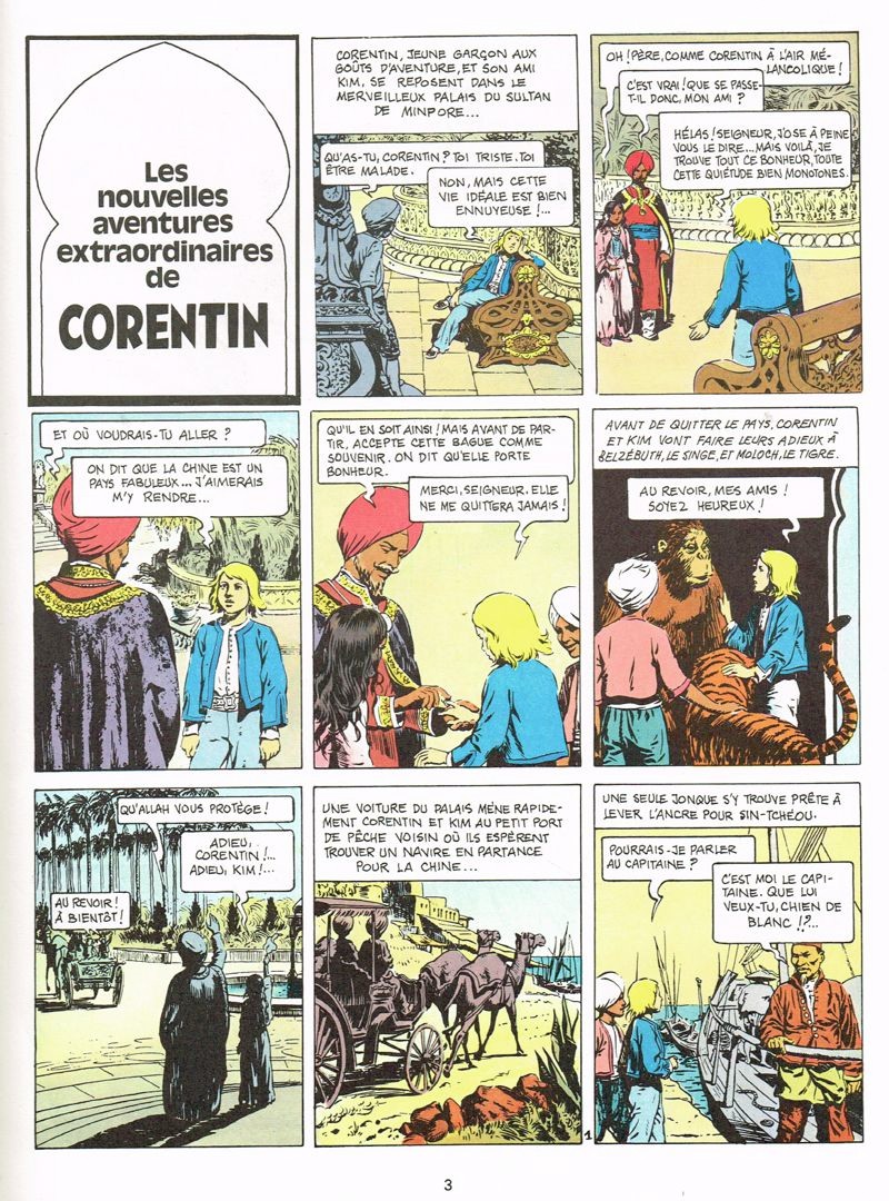 Nouvelles aventures de Corentin (Les) - Extrait 1