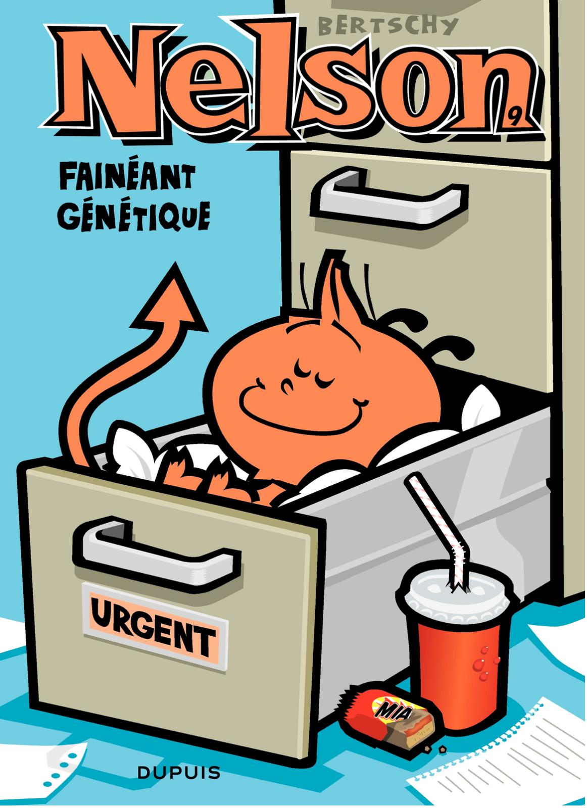 Fainéant génétique - Série Nelson par Christophe Bertschy - Couverture