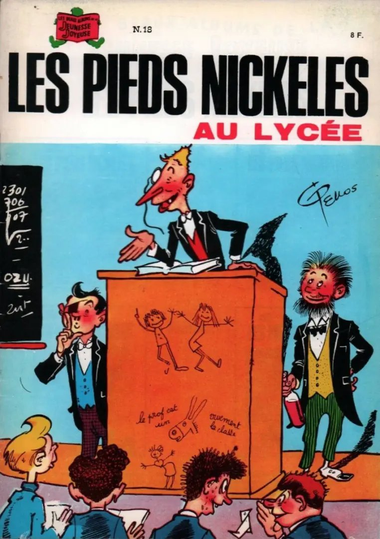 Pieds Nickelés au lycée (Les) - Série Pieds Nickelés (Les) par Roland De Montaubert et René Pellos - Couverture