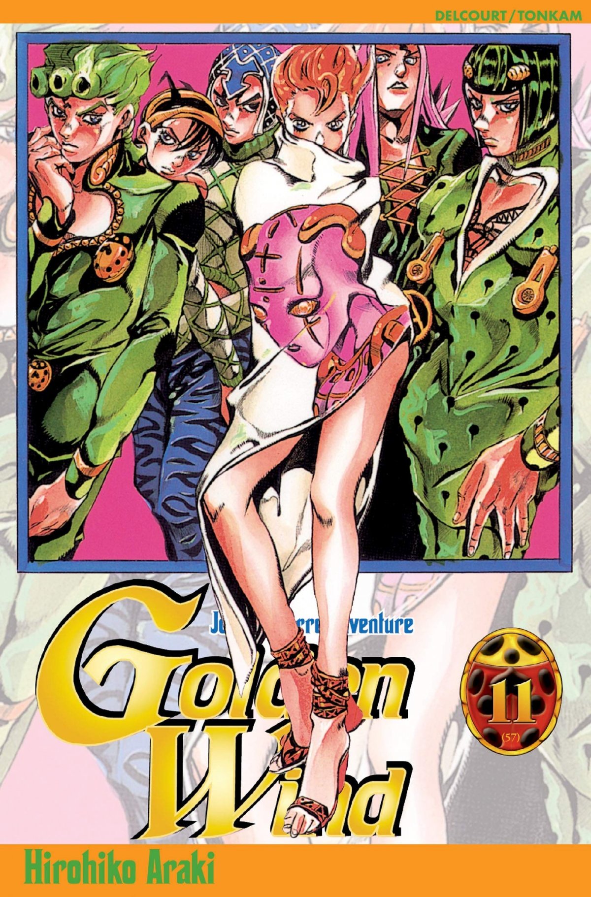 Golden Wind - Jojo's Bizarre Adventure 11 - Série JoJo's Bizarre Adventure - Golden Wind par Hirohiko Araki - Couverture