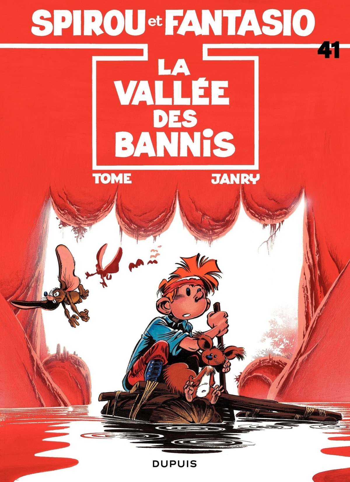 Vallée des bannis (La) - Série Spirou et Fantasio par Tome et Janry - Couverture