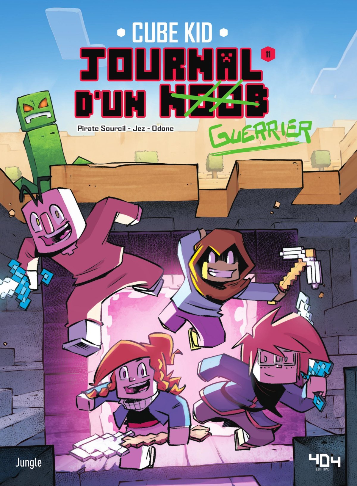 Journal d'un noob (Le) 11 - Série Journal d'un noob (Le) par Cube Kid, Piratesourcil et Jez - Couverture