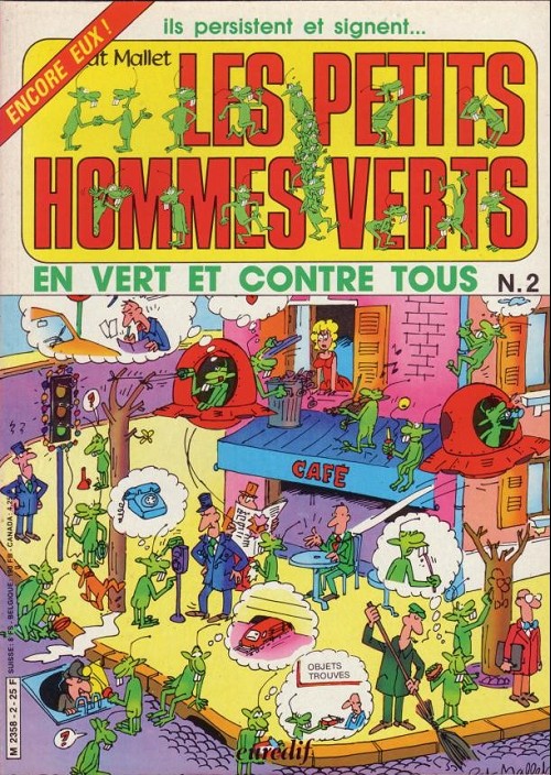 En vert et contre tous - Série Petits hommes verts (Les) par Pat Mallet - Couverture