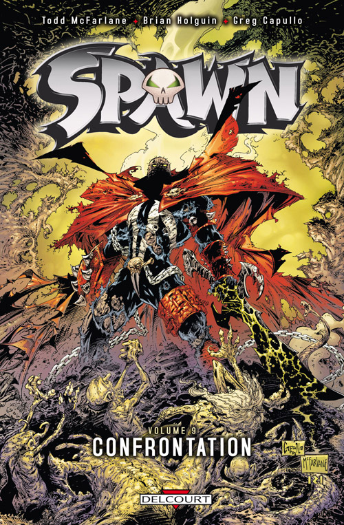 Confrontation - Série Spawn par Brian Holguin, Todd McFarlane, Steve Niles, Victor Olazaba, Allen Martinez, Danny Miki, Lee Matsunami, Angel Medina et Greg Capullo - Couverture