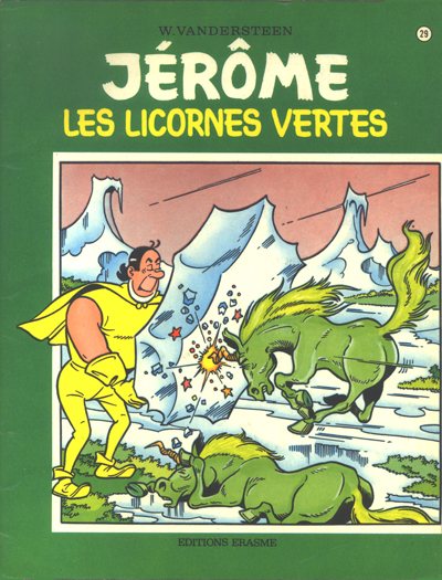 Licornes vertes (Les) - Série Jérôme par Willy Vandersteen - Couverture