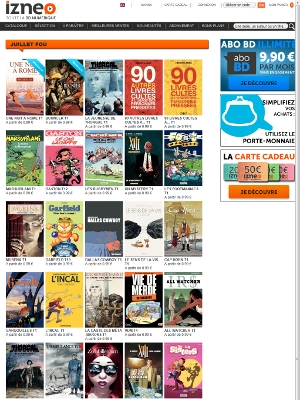 36 albums à 0,99 € chez Izneo