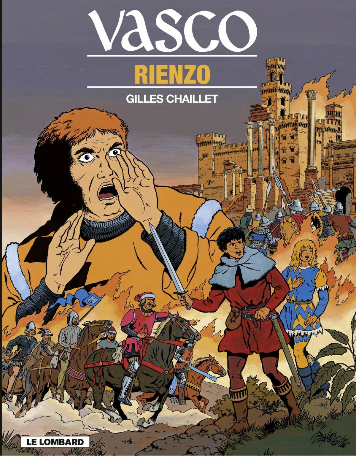 Rienzo - Série Vasco par Gilles Chaillet - Couverture