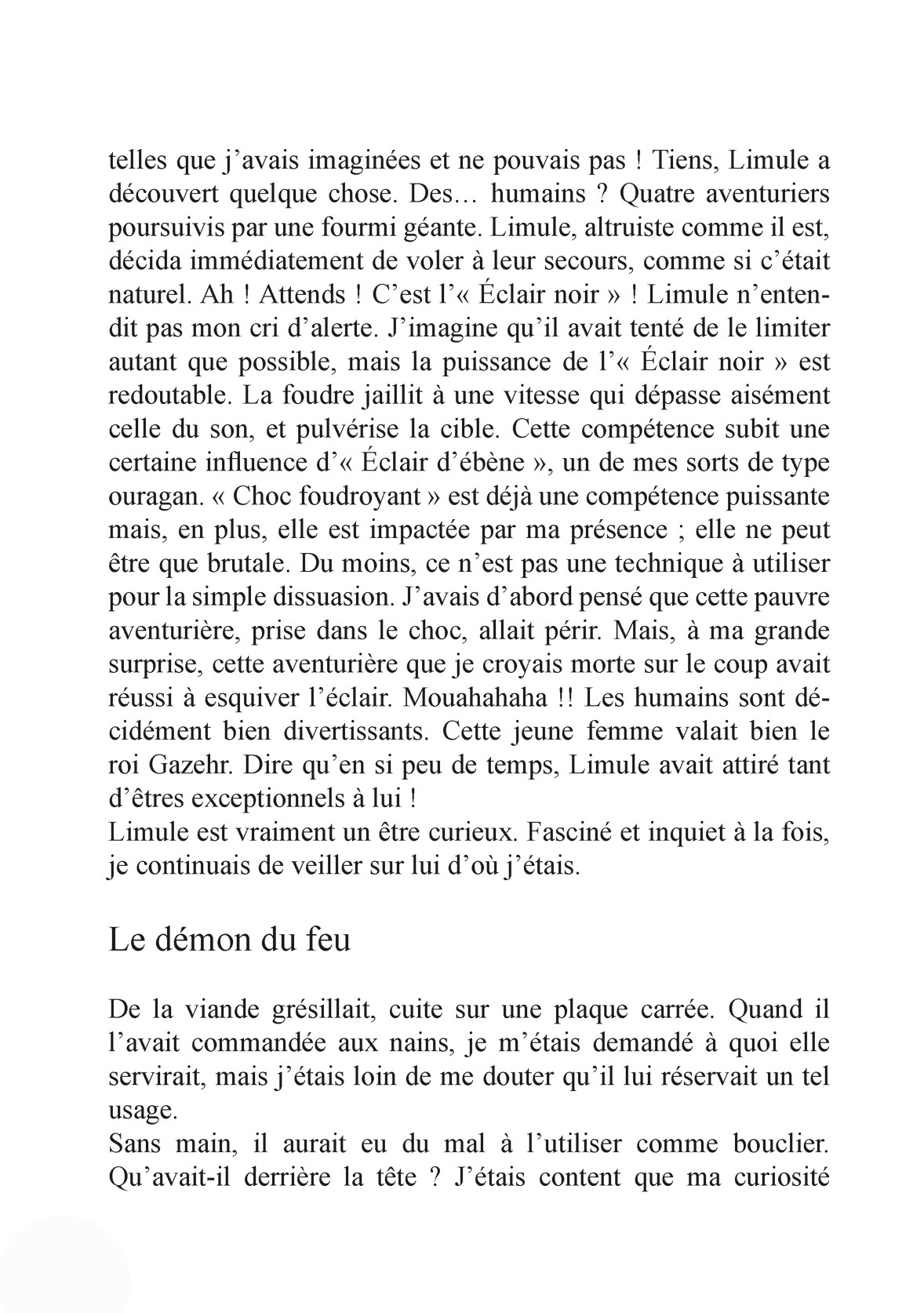 Moi, quand je me réincarne en Slime - Novel 2 - Extrait 1