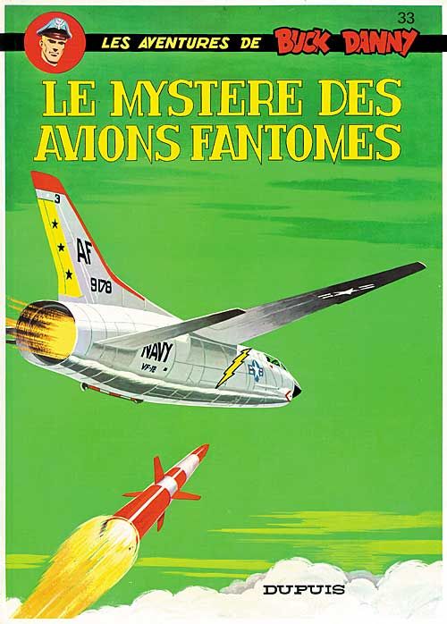 Mystère des avions fantômes (Le) - Série Buck Danny par Jean-Michel Charlier et Victor Hubinon - Couverture