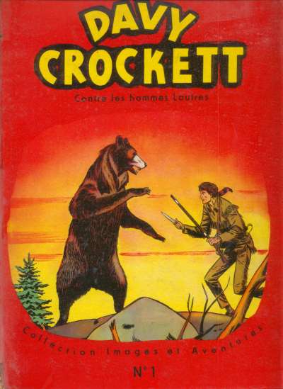 Contre les hommes loutres - Série Davy Crockett (Vaillant) par Jean Ollivier / Maraud et Kline - Couverture