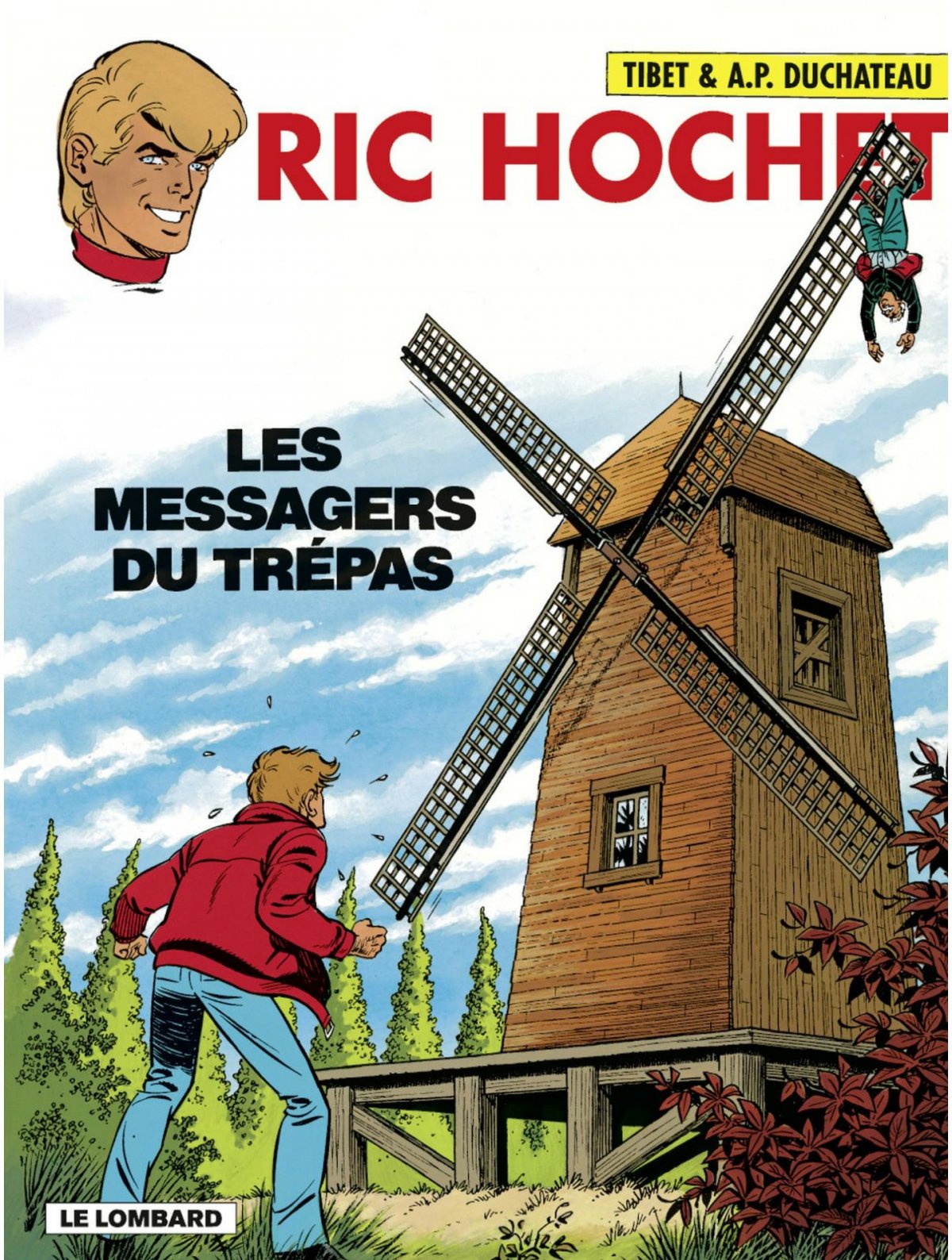 Messagers du trépas (Les) - Série Ric Hochet par André-Paul Duchâteau / Michel Vasseur et Tibet - Couverture