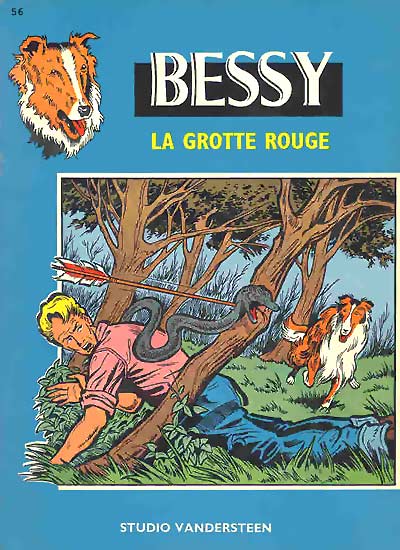La grotte rouge - Série Bessy par Willy Vandersteen - Couverture