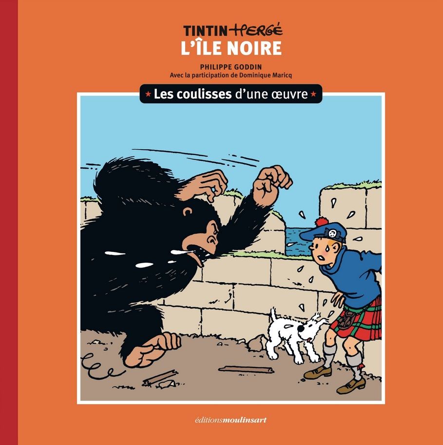 Île noire (L') - Série Coulisses d'une oeuvre (Les) par Hergé, Dominique Maricq et Philippe Goddin - Couverture