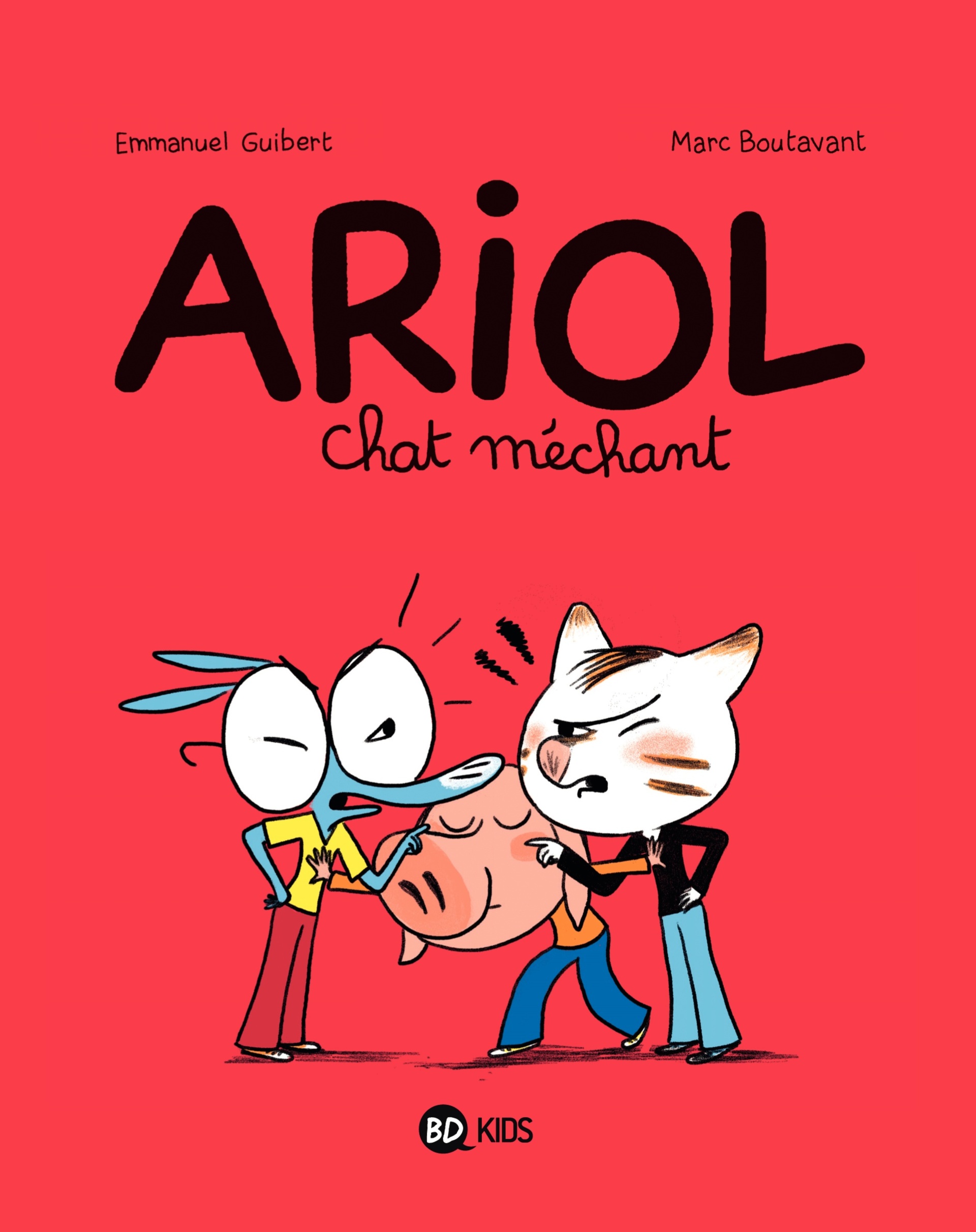 Chat méchant - Série Ariol par Emmanuel Guibert et Marc Boutavant - Couverture
