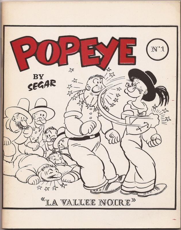 Vallée noire (La) - Série Popeye (Futuropolis) par E. C. Segar - Couverture
