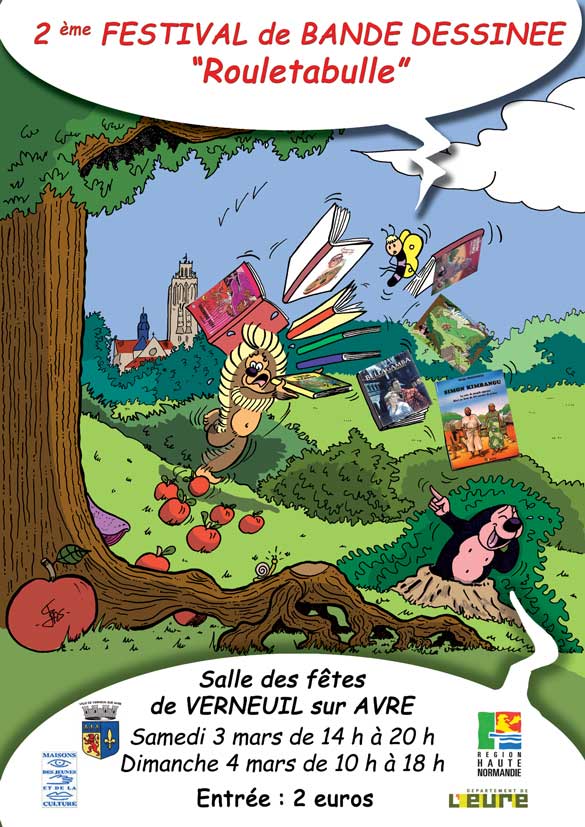 Néris s'affiche au festival BD de Rouletabulle à Verneuil sur Avre