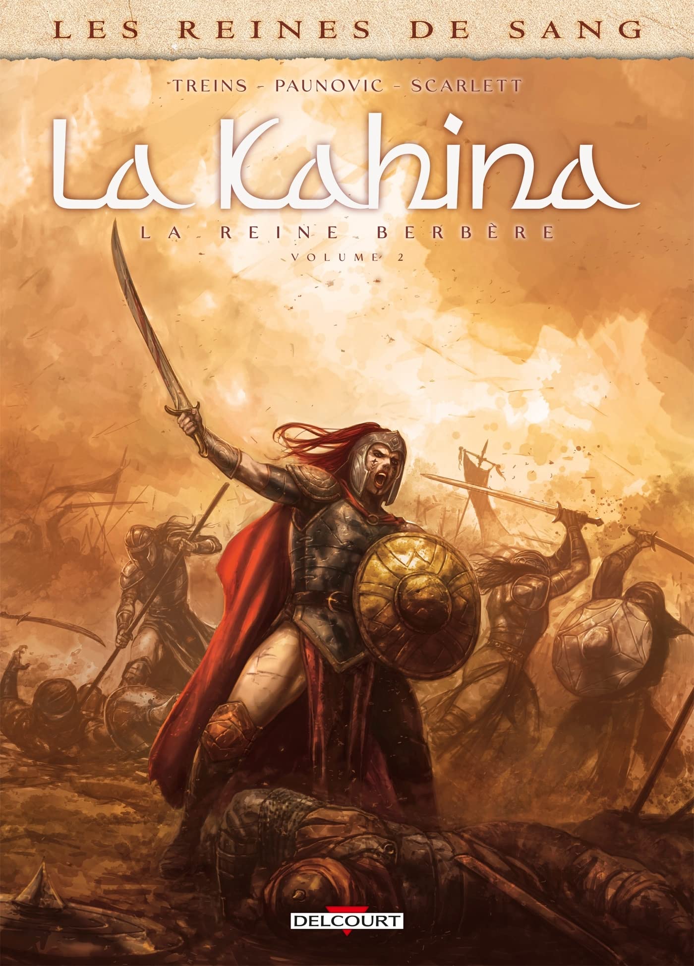 La Kahina la Reine Berbère 2 - Série Reines de sang par Simon Treins et Dragan Paunovic - Couverture