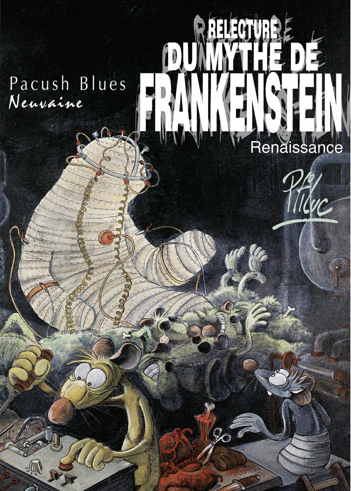Neuvaine - Relecture du mythe de Frankenstein - Renaissance - Série Pacush Blues par Ptiluc - Couverture