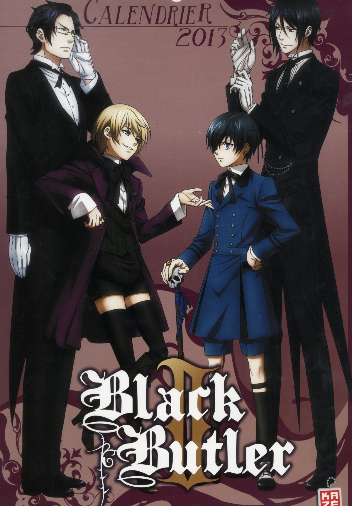 Black Butler Calendrier 2013 - Série Black Butler par Yana Toboso - Couverture