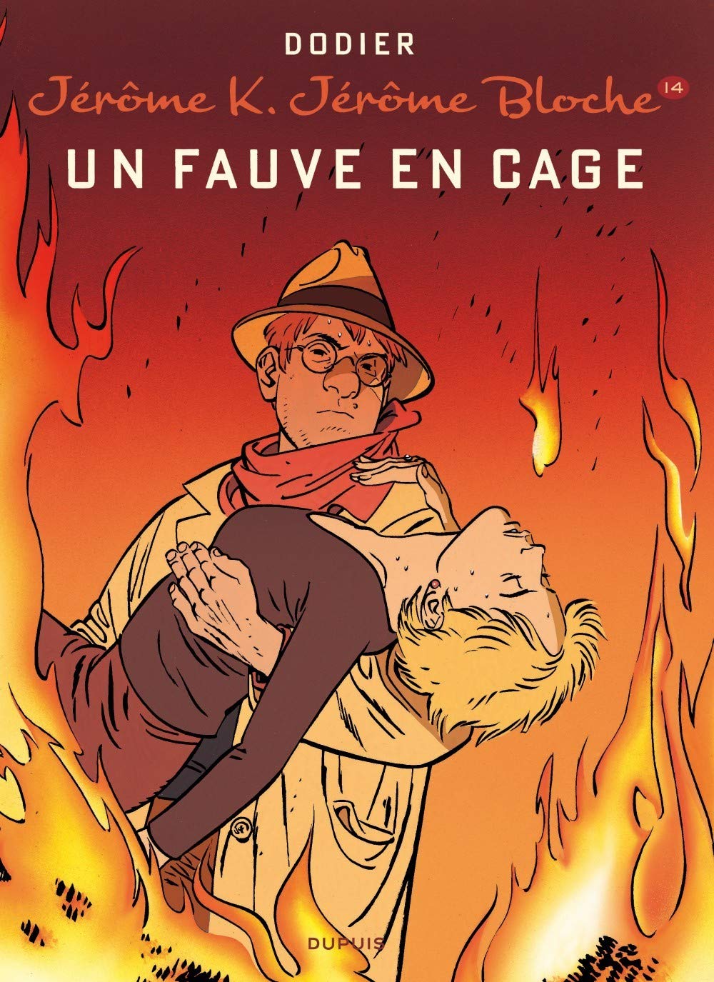 Fauve en cage (Un) - Série Jérôme K. Jérôme Bloche par Alain Dodier - Couverture