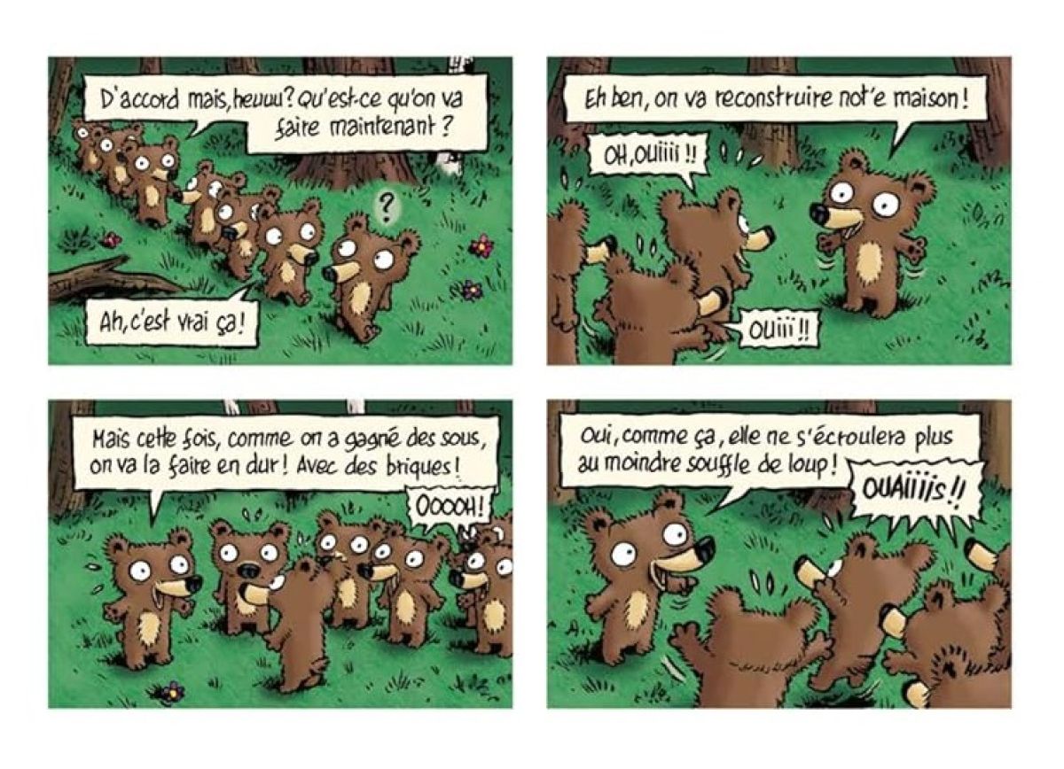 7 ours nains contre le gros méchant loup (Les) - Extrait 1