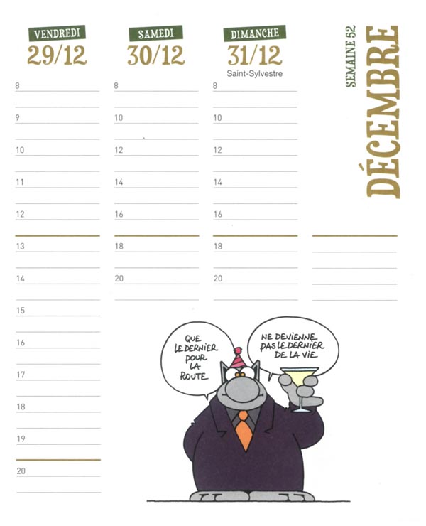 Agenda Le Chat 2017 - Extrait 1