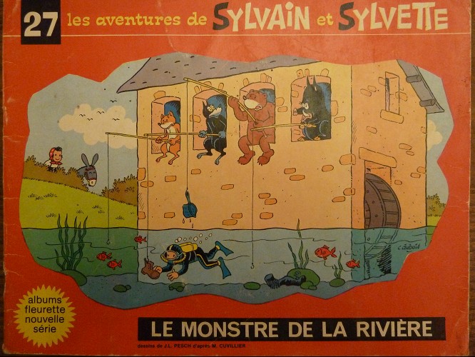 Monstre de la rivière (Le) - Série Sylvain et Sylvette par Claude Dubois - Couverture