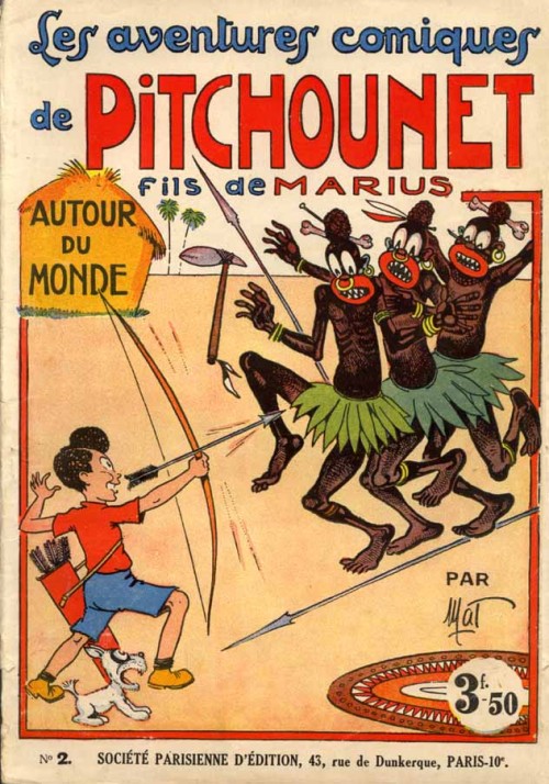 Pitchounet autour du monde - Série Pitchounet (Les aventures comiques de) par MAT - Couverture