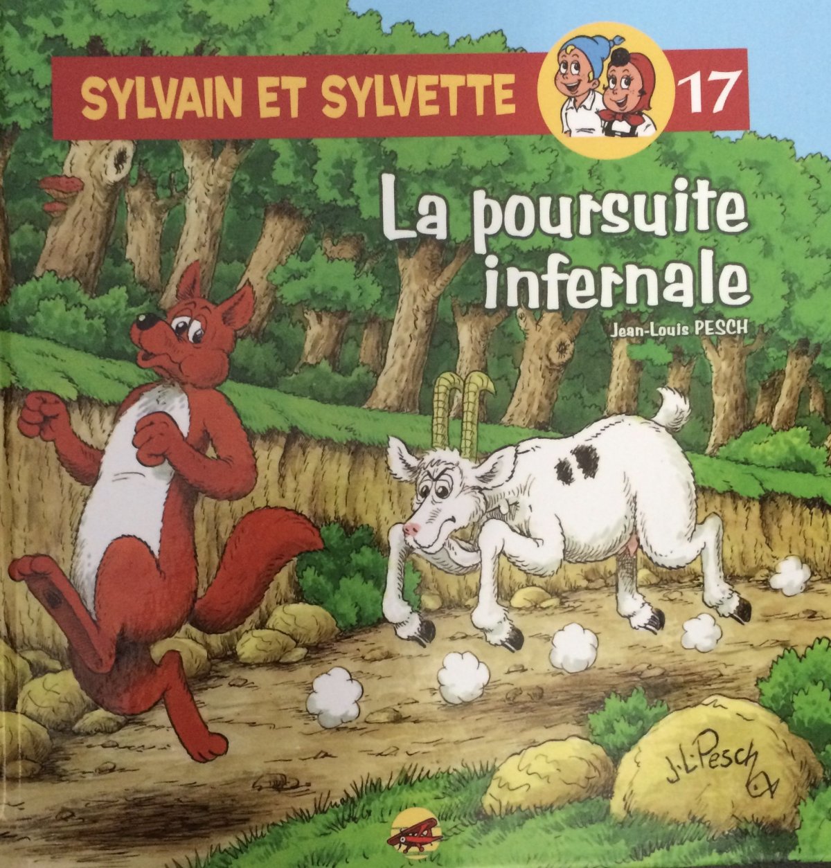 Poursuite infernale (La) - Série Sylvain et Sylvette par Jean-Louis Pesch - Couverture