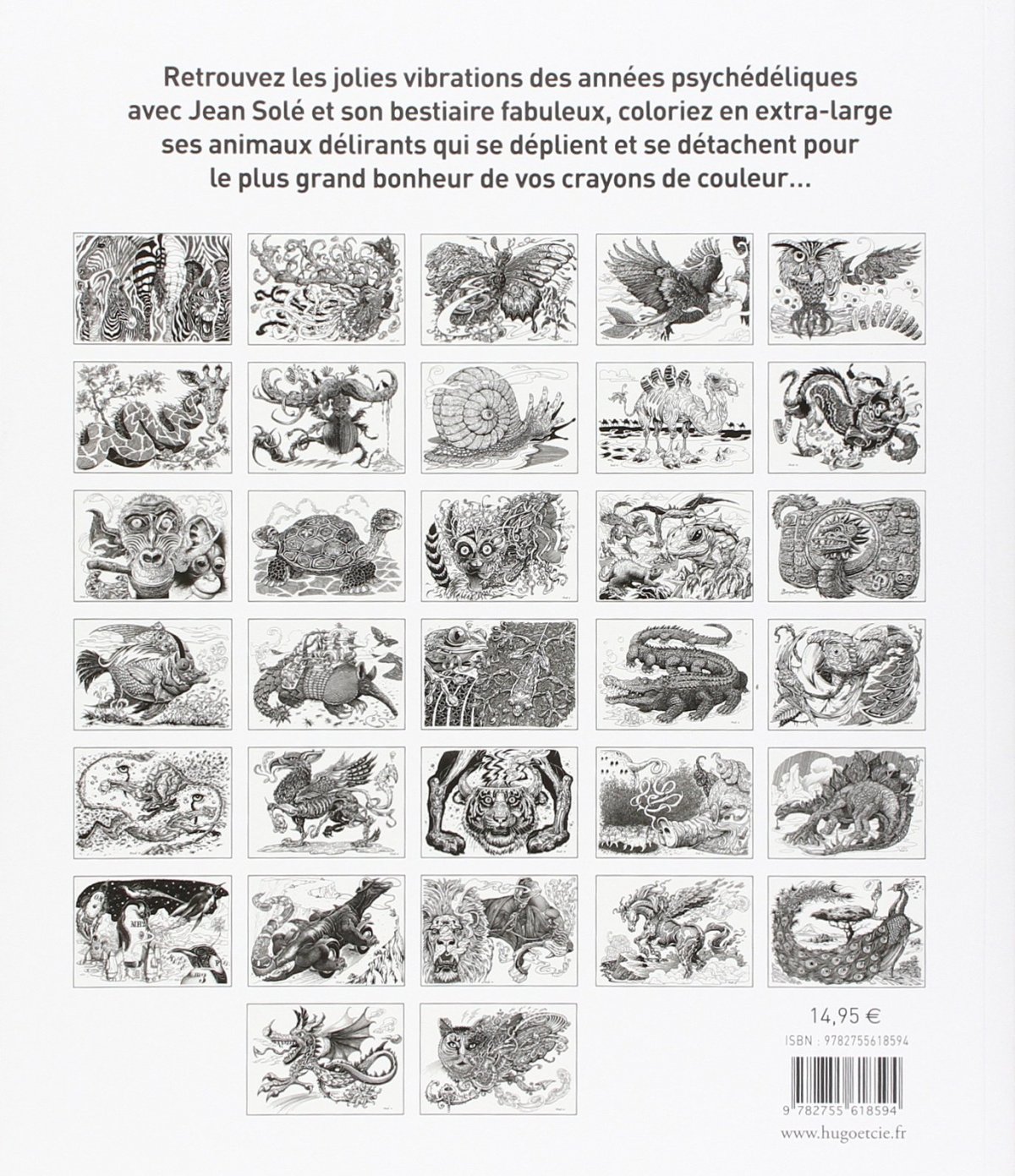 Coloriages Pour Adultes - Animaux Fabuleux - Extrait 1