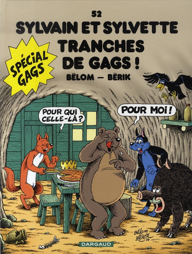Tranches de Gags ! - Série Sylvain et Sylvette par Bélom et Frédéric Bergèse / Bérik - Couverture