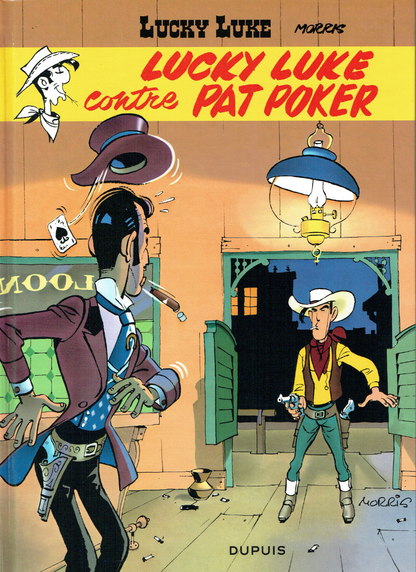 Lucky Luke contre Pat Poker - Série Lucky Luke par Morris - Couverture