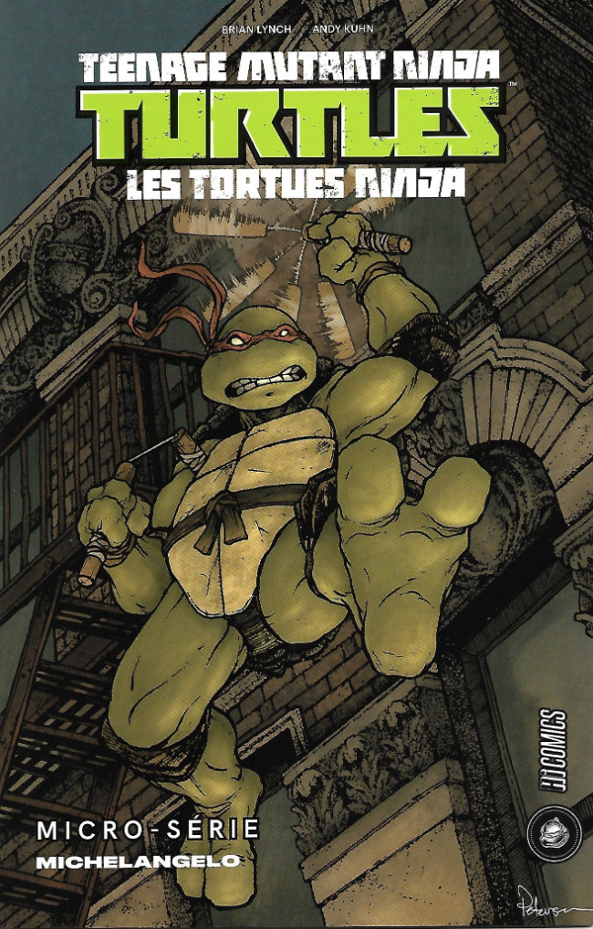 Micro-série Michelangelo - Série Teenage mutant ninja Turtles (Hi Comics) par Brian Lynch et Andy Kuhn - Couverture