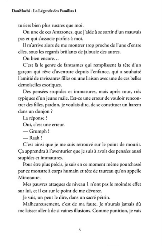 DanMachi - Roman 1 - Extrait 1