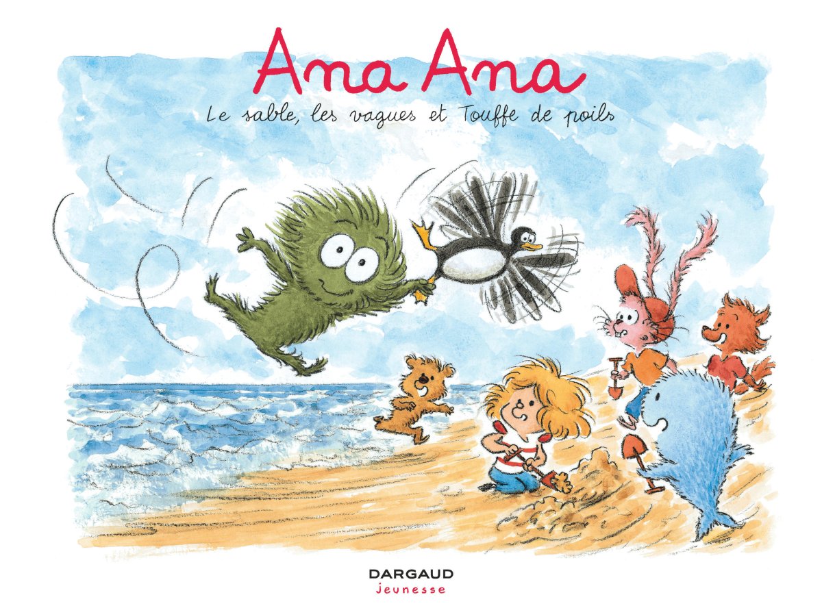 Sable, les vagues et Touffe de poils (Le) - Série Ana Ana par Dominique Roques et Alexis Dormal - Couverture