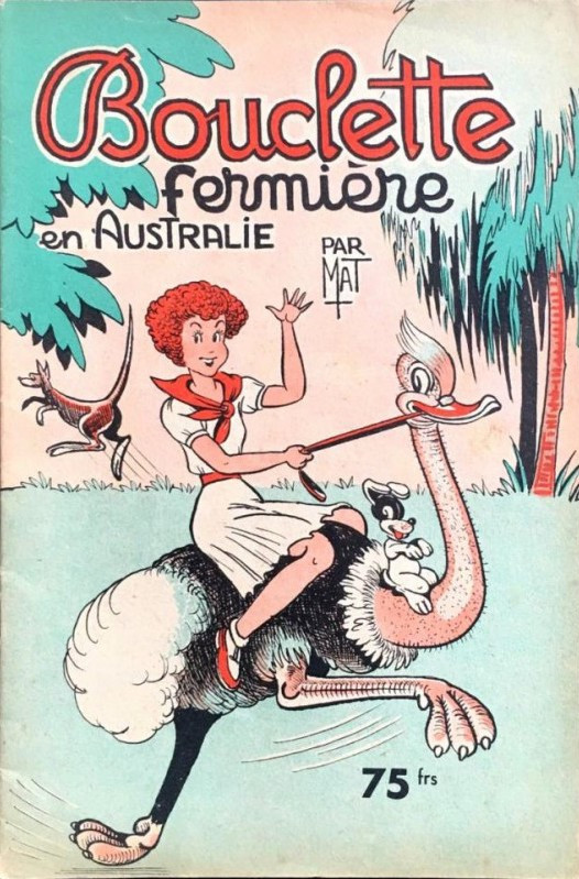Bouclette fermière en Australie - Série Bouclette par Marcel Turlin / Mat - Couverture