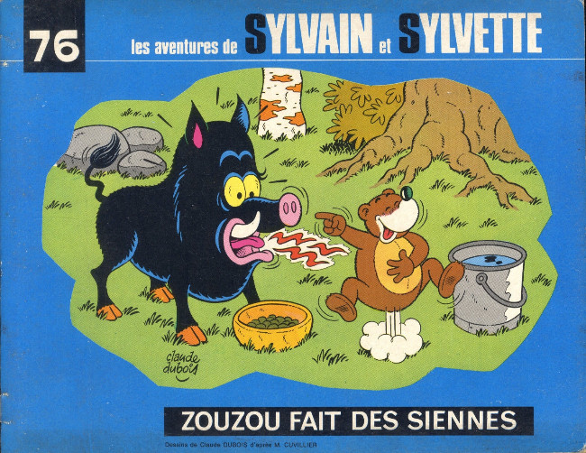 Zouzou fait des siennes - Série Sylvain et Sylvette par Claude Dubois - Couverture