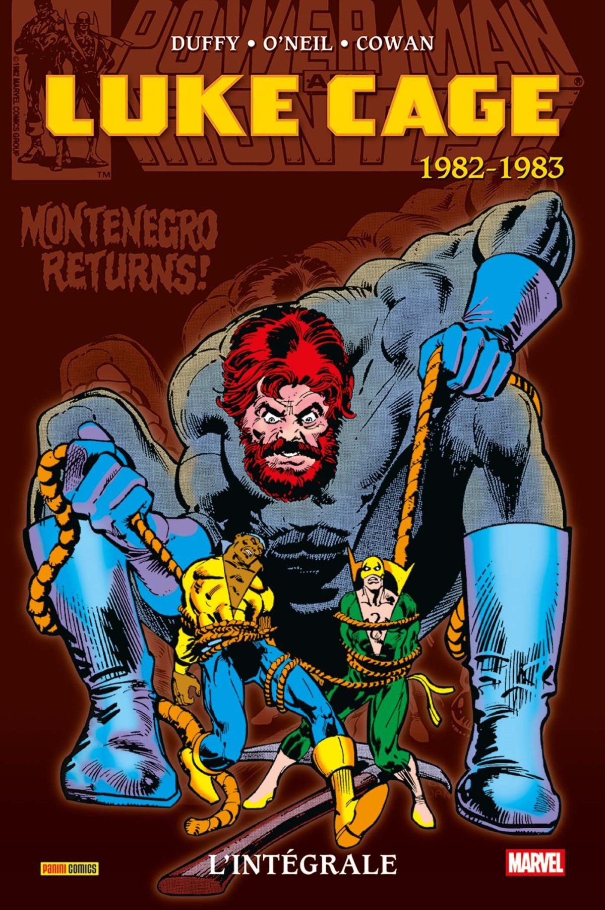 Luke Cage - Intégrale 1982-1983 - Série Luke Cage - Intégrale par Jo Duffy, Dennis O'Neil, Frank Miller, Kerry Gammill, Carl Potts et Denys Cowan - Couverture