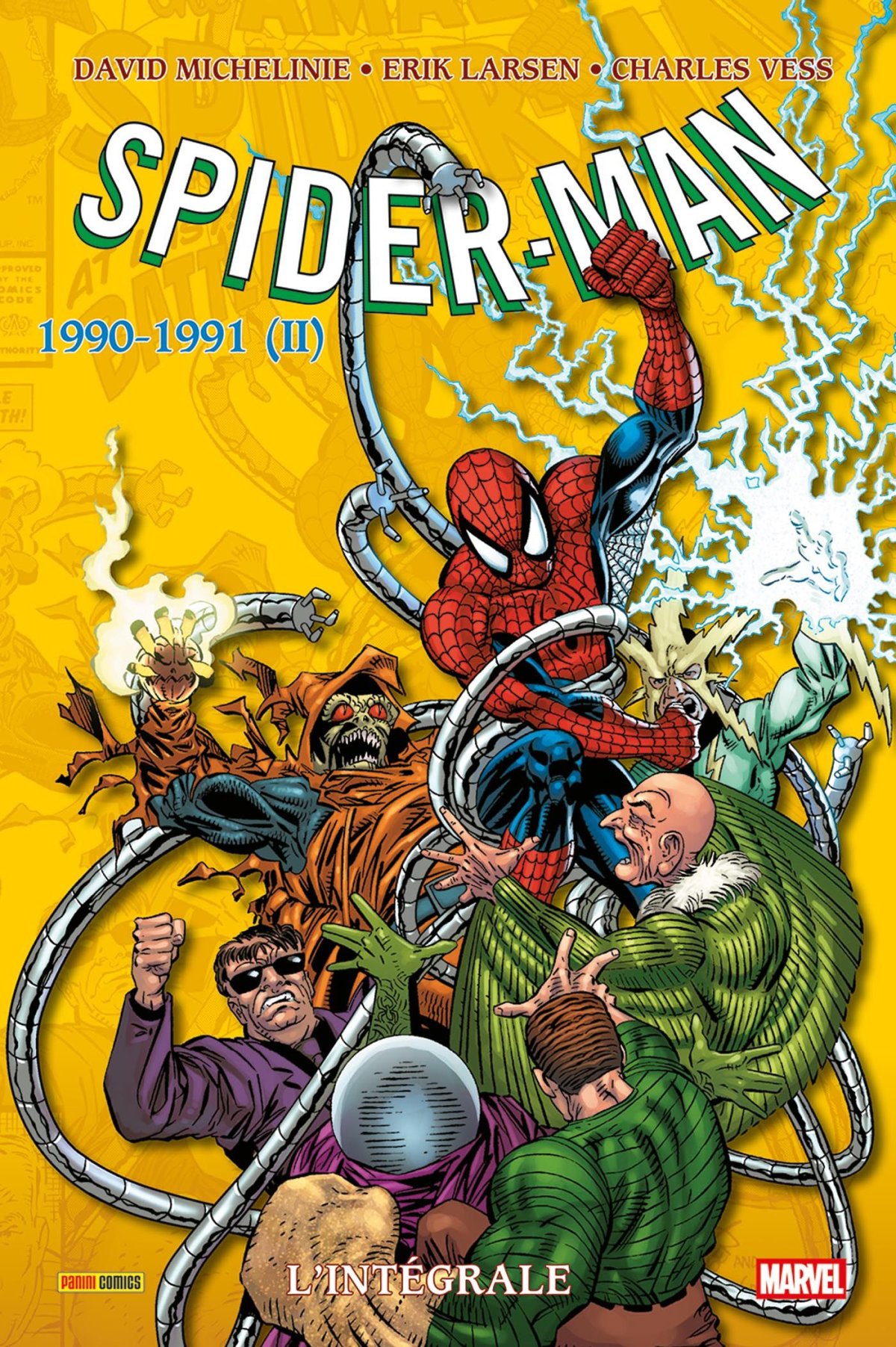 Spider-Man Intégrale 1990-1991 (II) - Série Spider-Man Intégrale par David Michelinie, Charles Vess, Erik Larsen et Mark Bagley - Couverture
