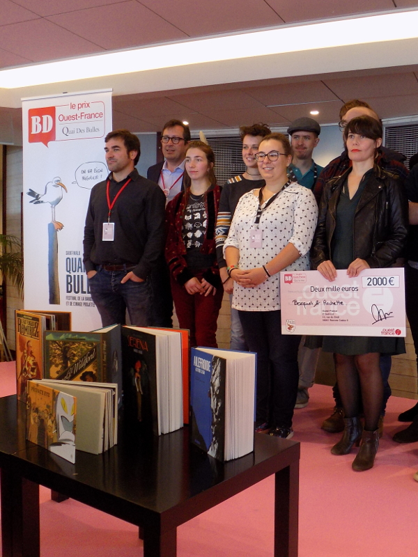 QDB2018 : Jean-Marc Rochette reçoit le prix Ouest France/Quai des Bulles