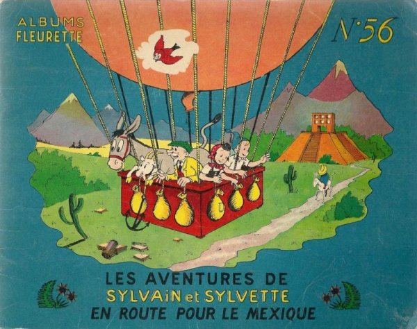 En route pour le Mexique - Série Sylvain et Sylvette par Jean-Louis Pesch - Couverture