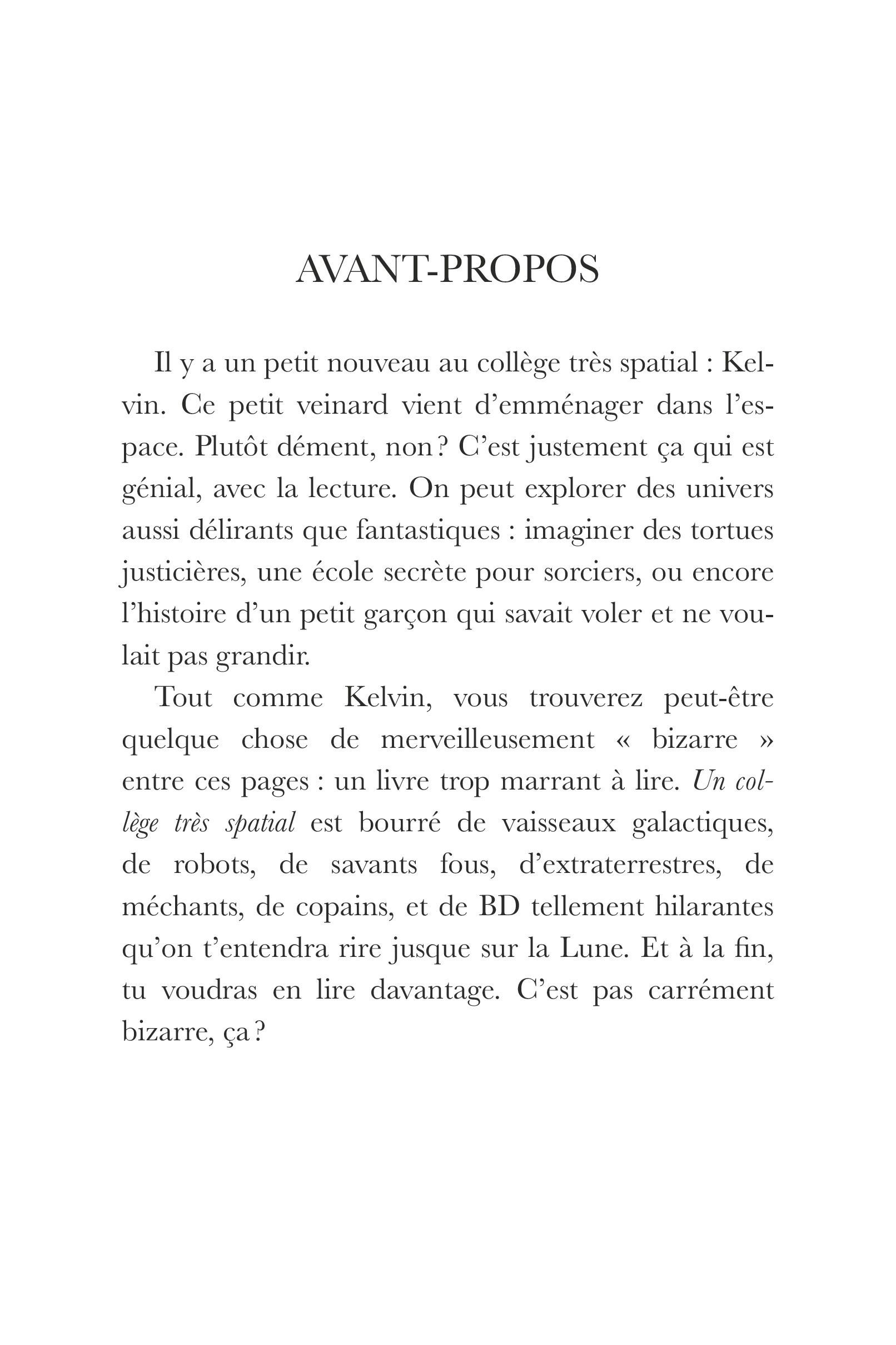 Collège très spatial (Un) - Extrait 1