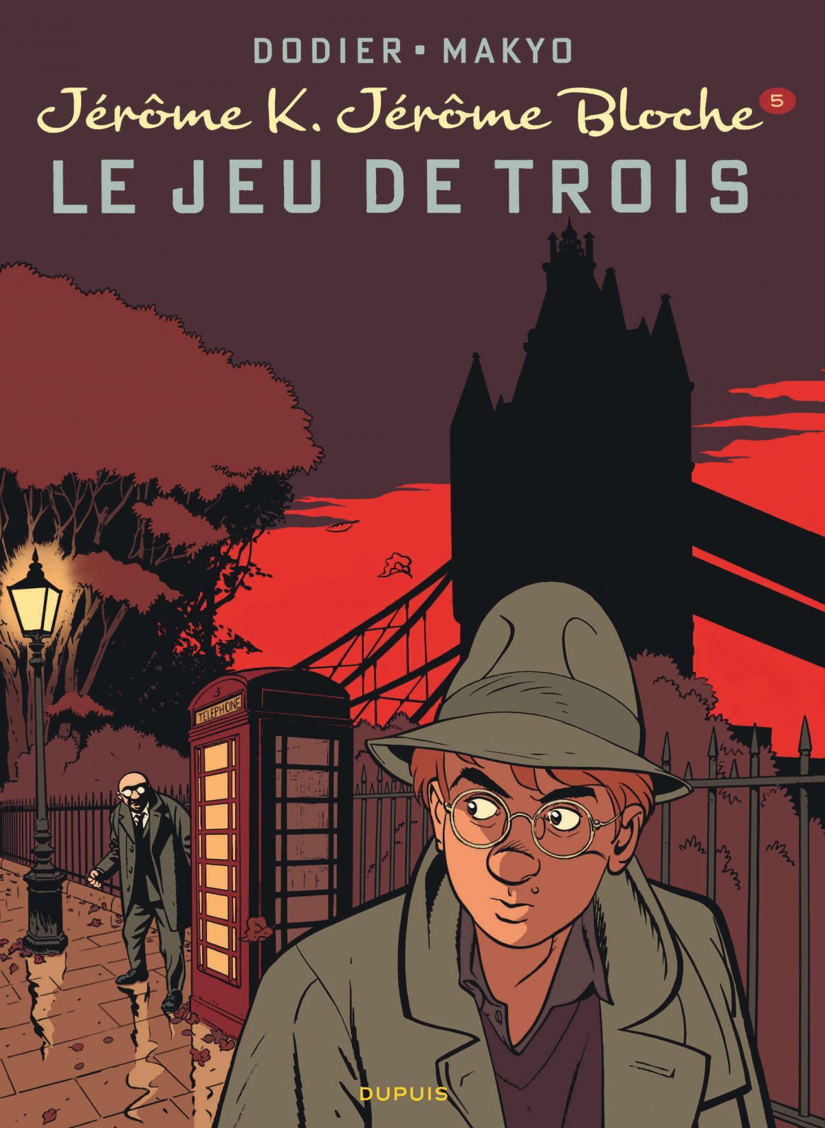 Jeu de trois (Le) - Série Jérôme K. Jérôme Bloche par Pierre Makyo et Alain Dodier - Couverture