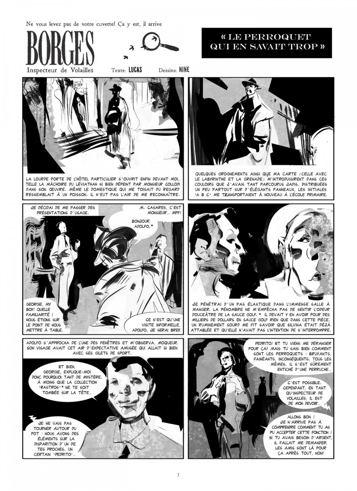 Jorge Luis Borges - Inspecteur de volailles - Extrait 1