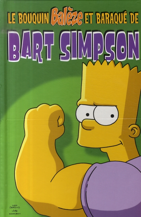 Bouquin balèze et baraqué de Bart Simpson (Le) - Série Bart Simpson par Matt Groening - Couverture