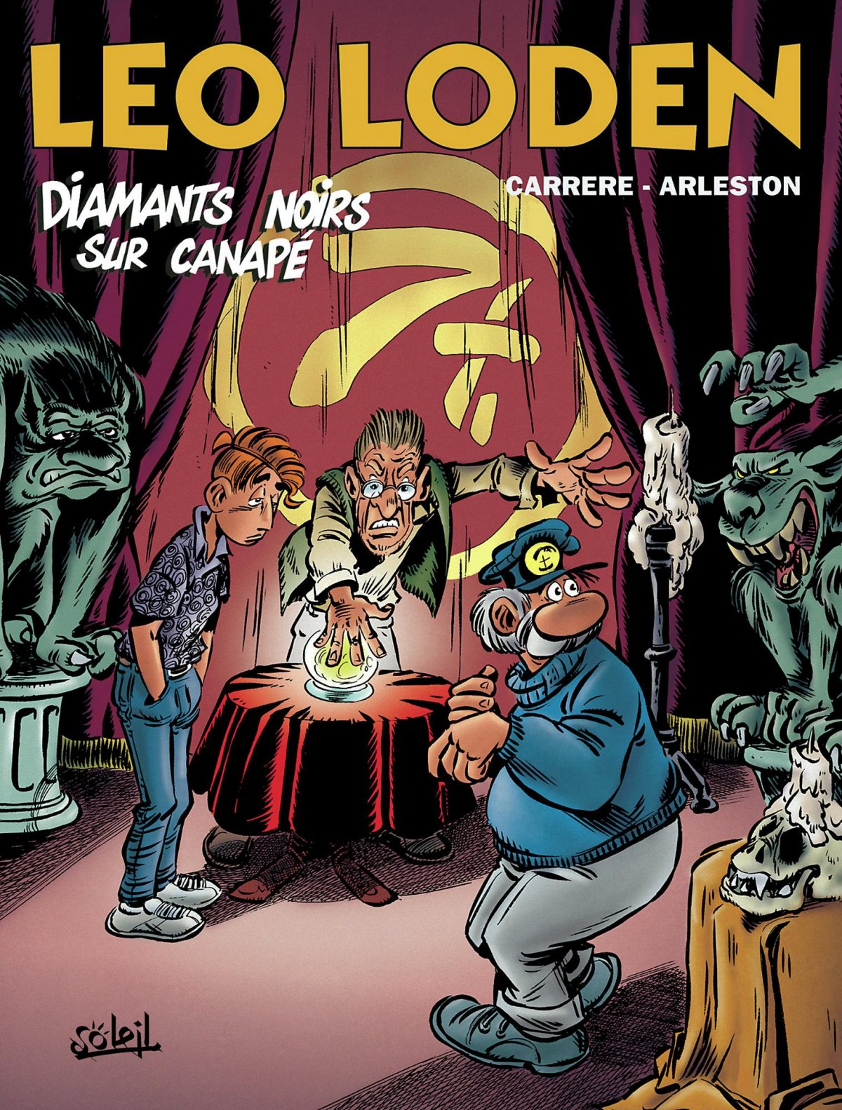 Diamants noirs sur canapé - Série Léo Loden par Christophe Arleston et Serge Carrère - Couverture