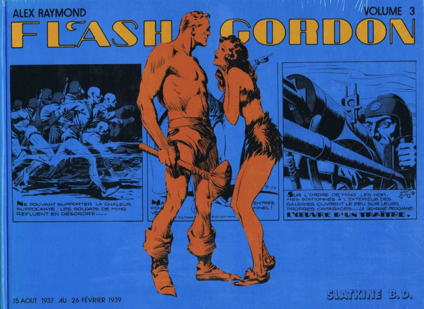 Flash Gordon 3 - 15 août 1937 au 26 février 1939 - Série Flash Gordon (Slatkine) par Alex Raymond - Couverture