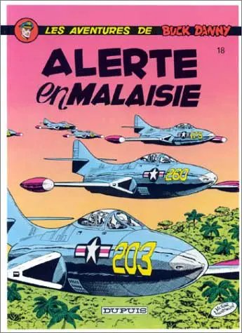 Alerte en Malaisie - Série Buck Danny par Jean-Michel Charlier et Victor Hubinon - Couverture